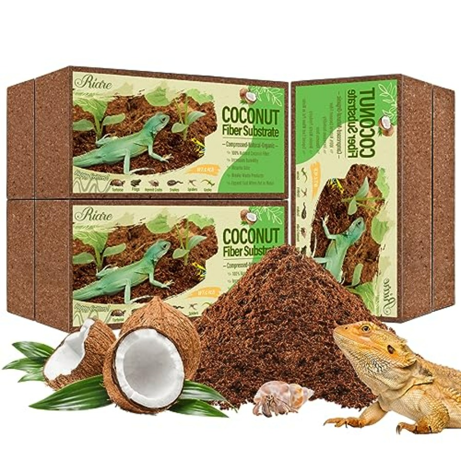 Substrate Coconut Fiber - Natural Coconut Fiber Substrate for Reptile-
