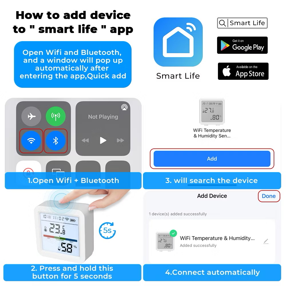 Tuya WiFi Temperature Humidity - Digital Hygrometer Probe recensione e prezzo