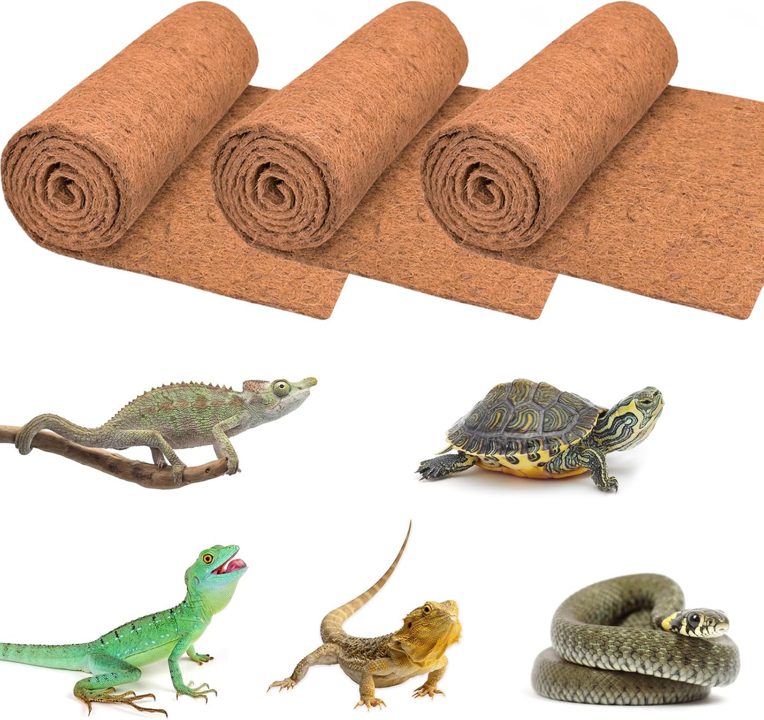 3 Rolls Reptile Carpet, 24x48i - Substrate Coconut Fiber recensione e prezzo