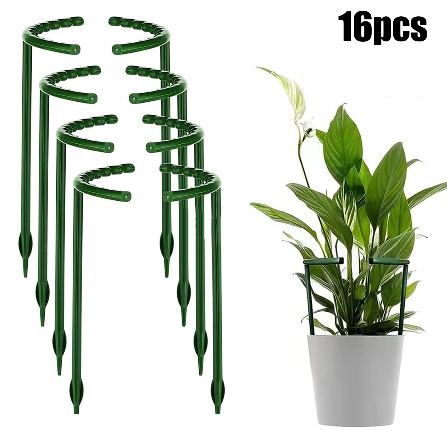1/16pcs Plant Support Stake Fl - Vine Climbing Plastic recensione e prezzo