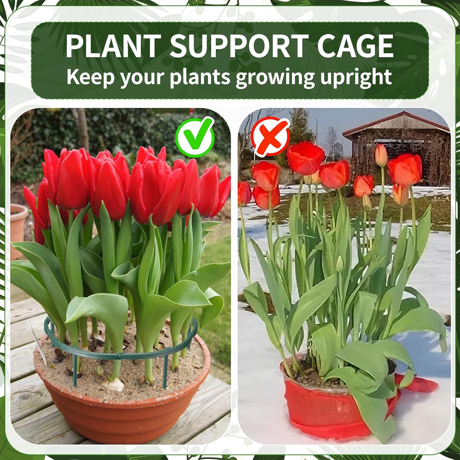 1/16pcs Plant Support Stake Fl - Vine Climbing Plastic recensione e prezzo
