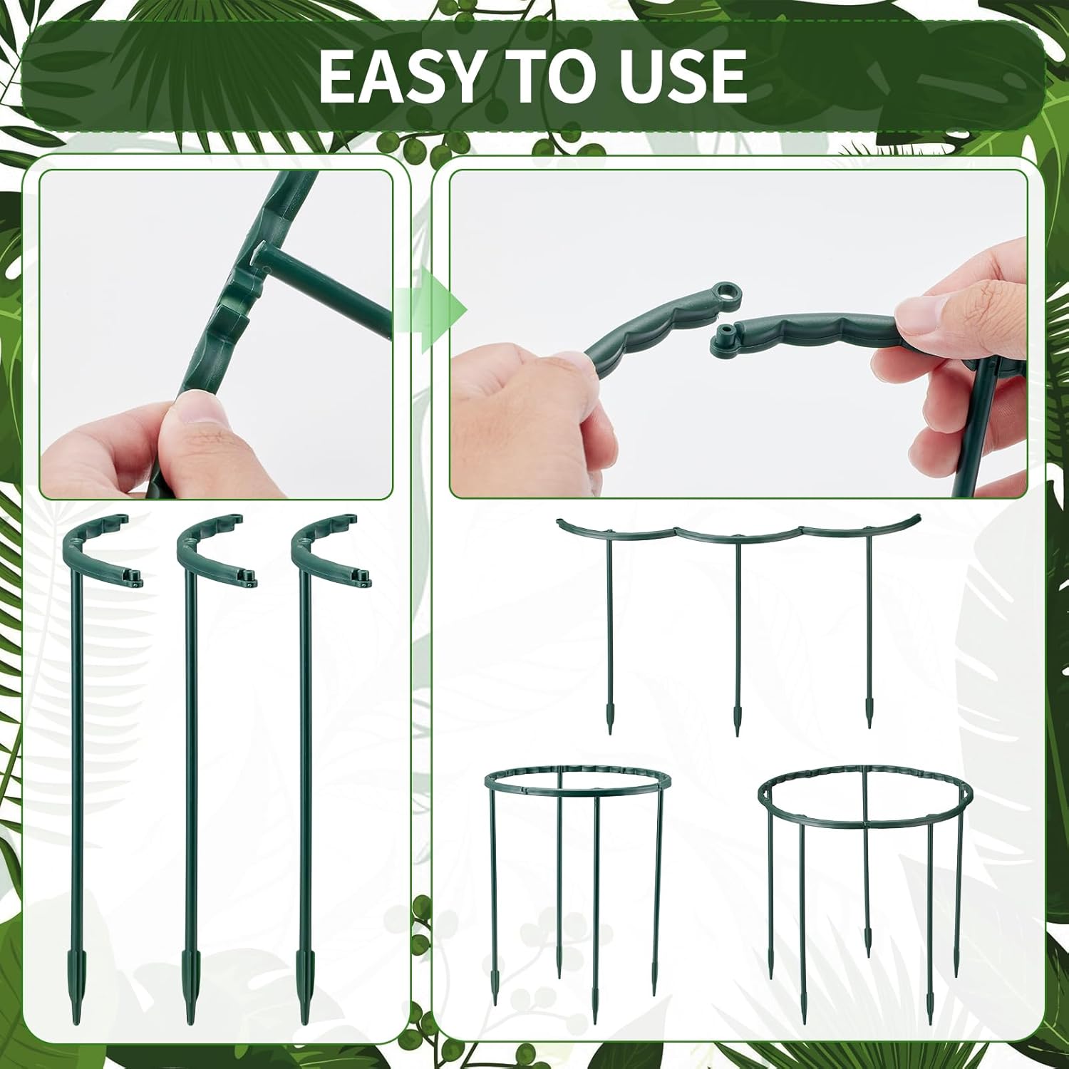 1/16pcs Plant Support Stake Fl - Vine Climbing Plastic recensione e prezzo