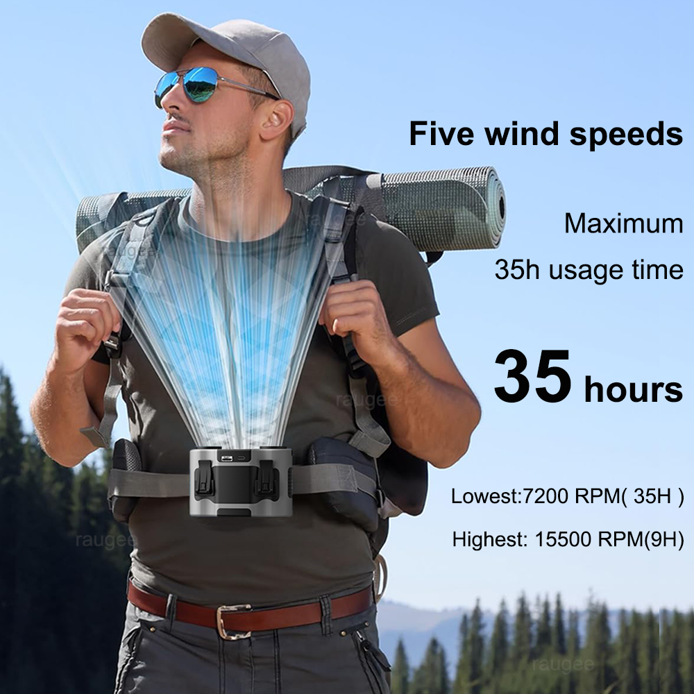 20000mAh Waist Fan Portable Ou - Timer Dual Outlet recensione e prezzo