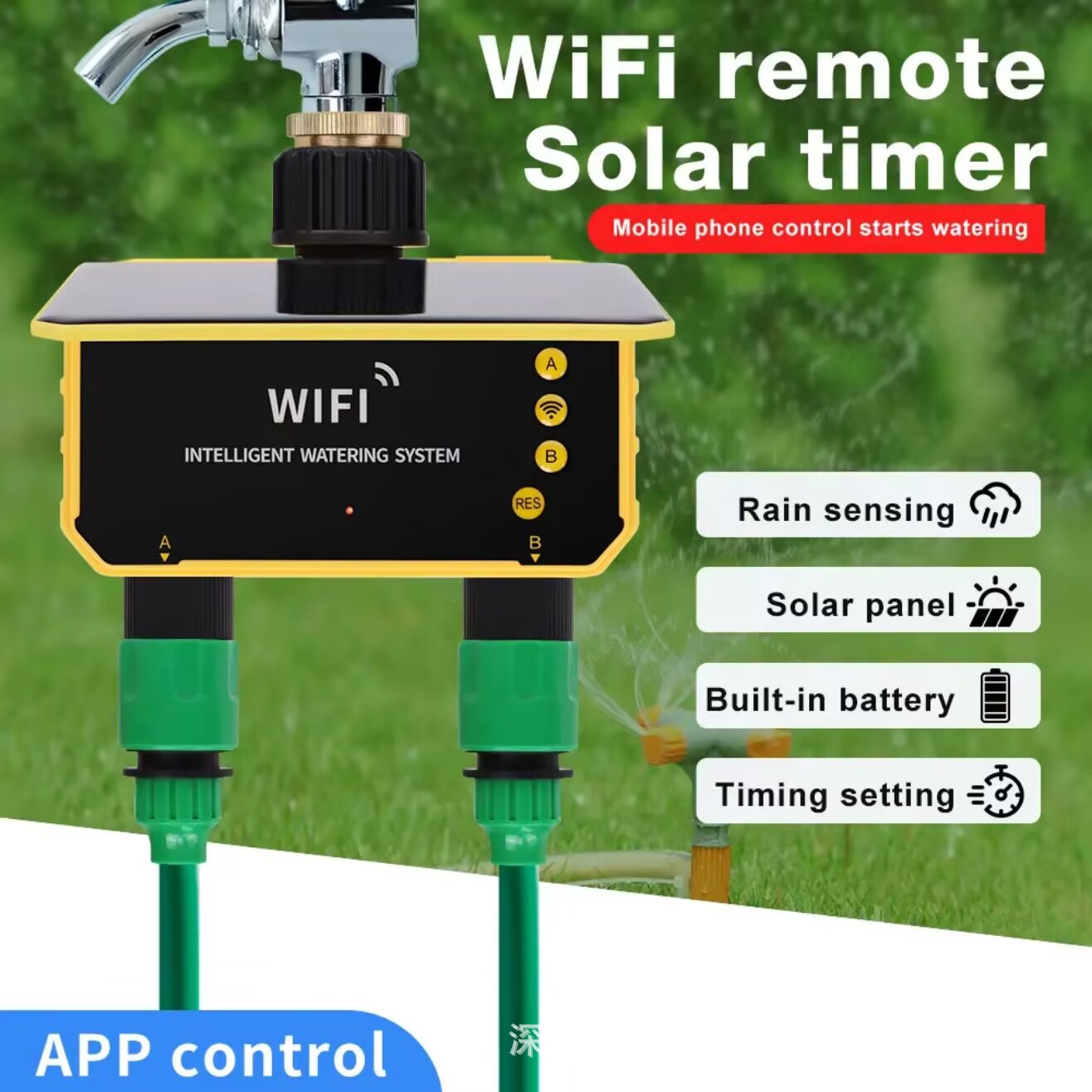 Tuya WiFi Solar Water Valve Ir - Timer Dual Outlet recensione e prezzo