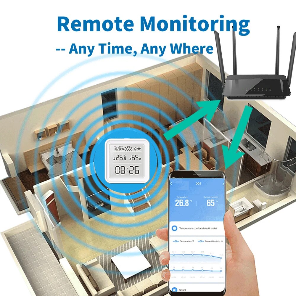 Tuya New WiFi Temperature Humi - Digital Hygrometer Probe recensione e prezzo