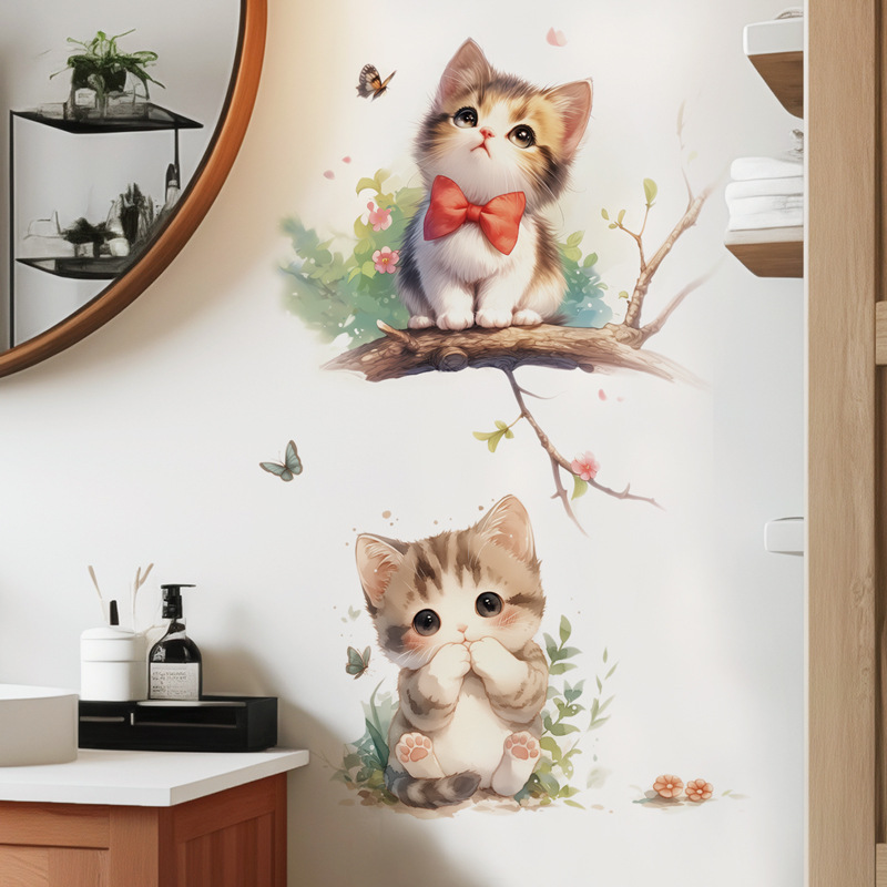 Kawaii Pastel Cat & Butterfly  - Pvc Panel Background recensione e prezzo