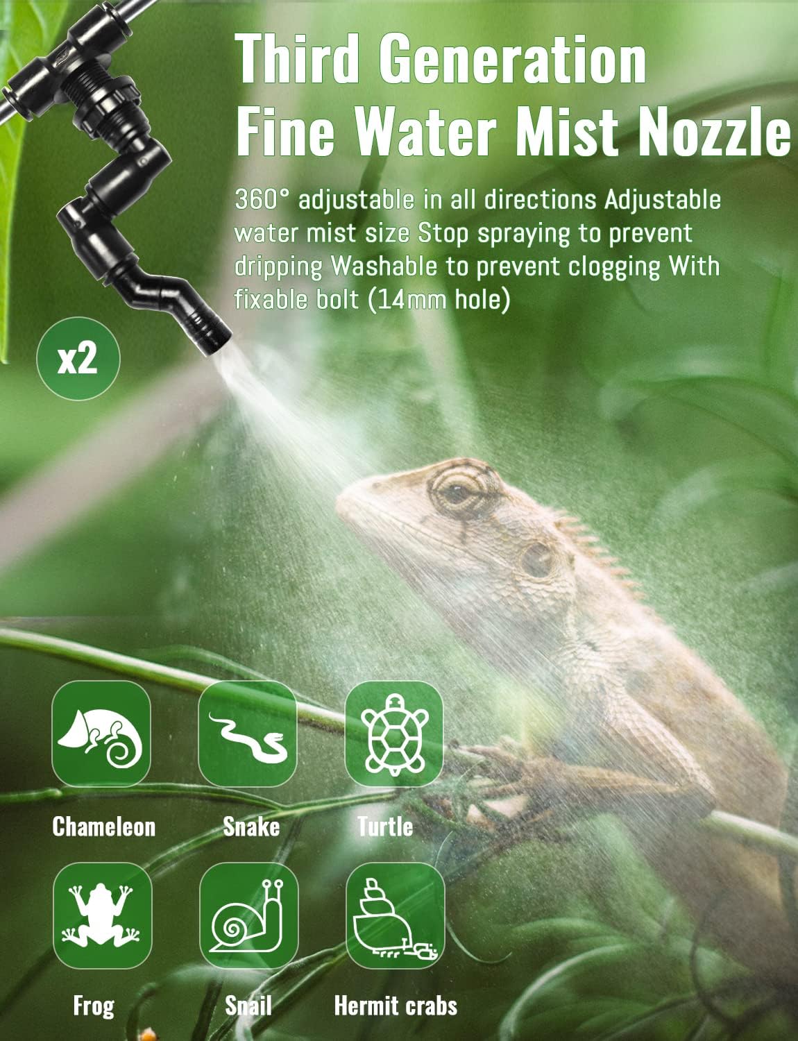 Automatic Rainforest Timing Sp - Misting Nozzle Reptile recensione e prezzo