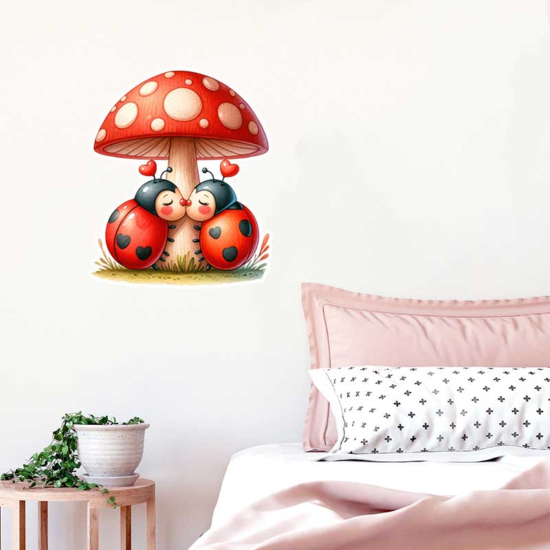 Cute Ladybug Wall Stickers Liv - Pvc Panel Background recensione e prezzo