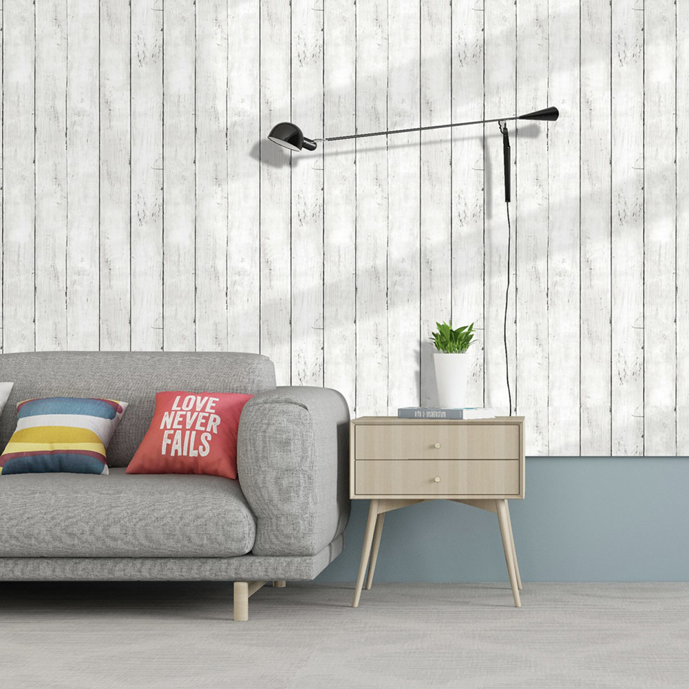 Retro White Wallpaper Wooden P - Pvc Panel Background recensione e prezzo