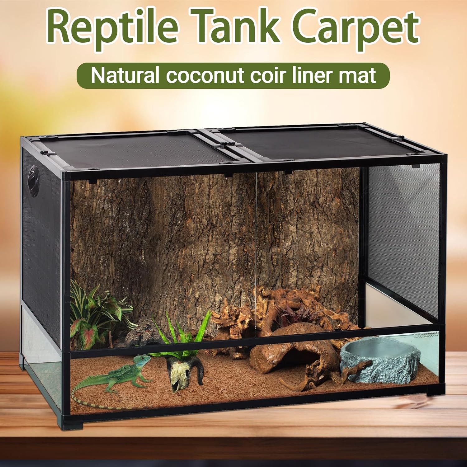 10 Pcs Reptile Carpet, 12x12 i - Substrate Coconut Fiber recensione e prezzo