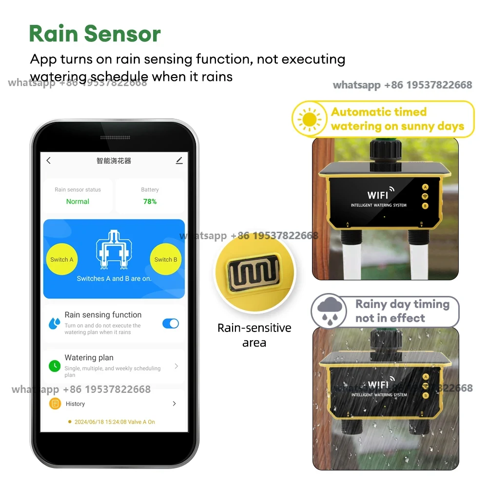 WiFi Solar Timer Dual Water Va - Timer Dual Outlet recensione e prezzo