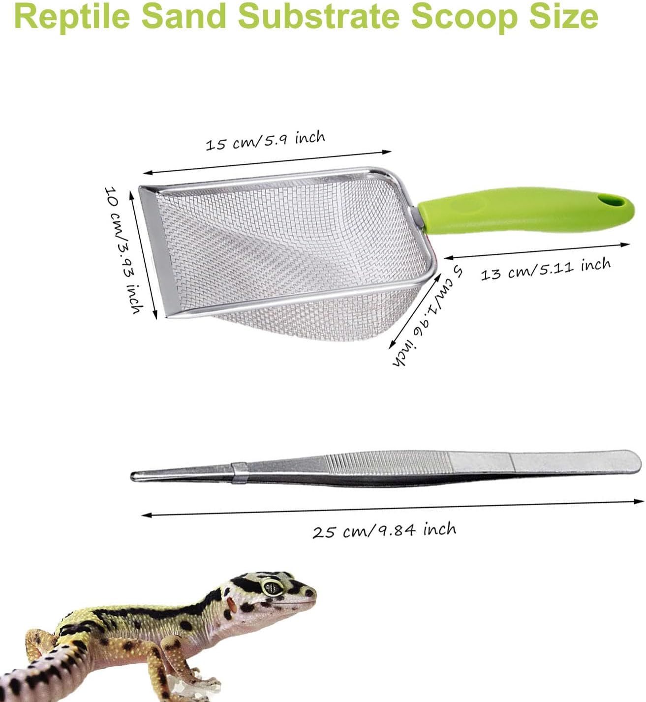 Reptile Sand Scoop Set - Fine  - Feeding Tong Stainless recensione e prezzo