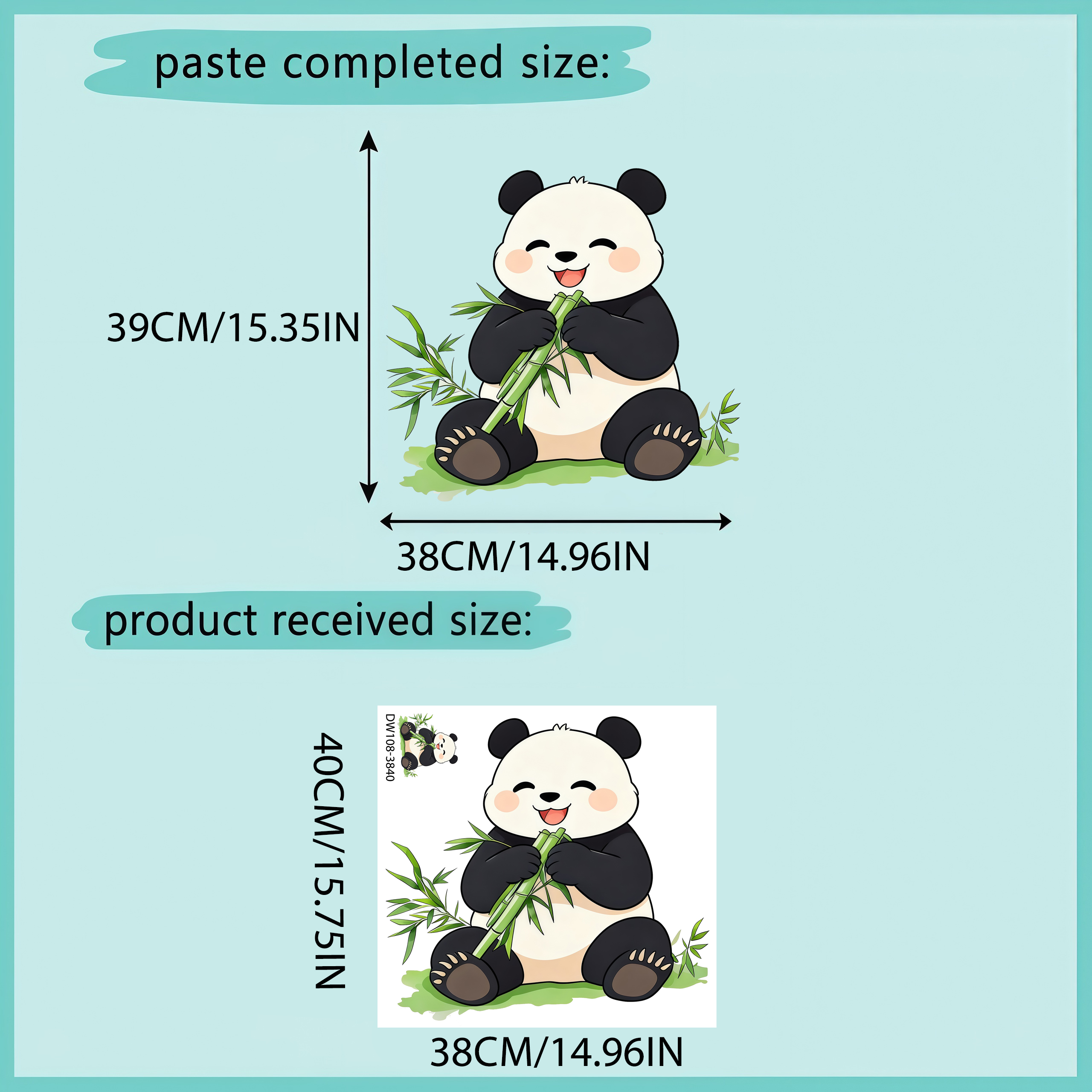 Bamboo And Panda Wall Decals S - Pvc Panel Background recensione e prezzo