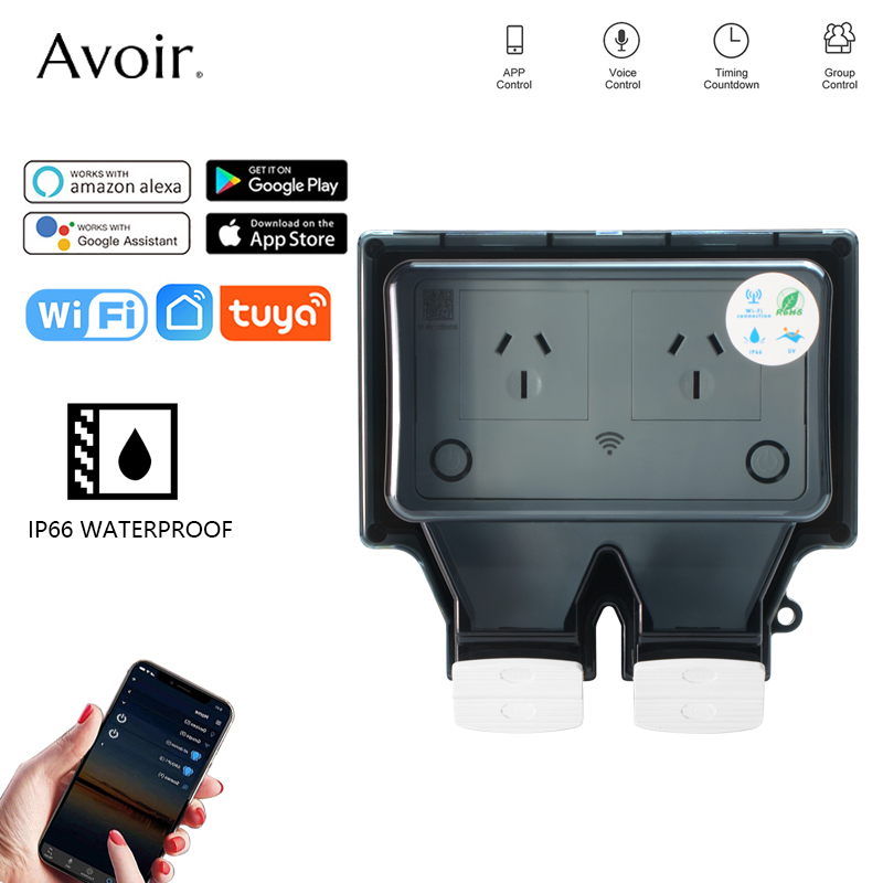 Avoir Tuya Wifi Waterproof Ele - Timer Dual Outlet recensione e prezzo