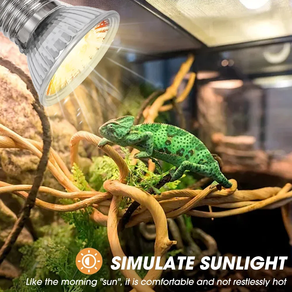 25/50/75W UVB Reptile Lamp Bul - Calcium Powder Reptile recensione e prezzo