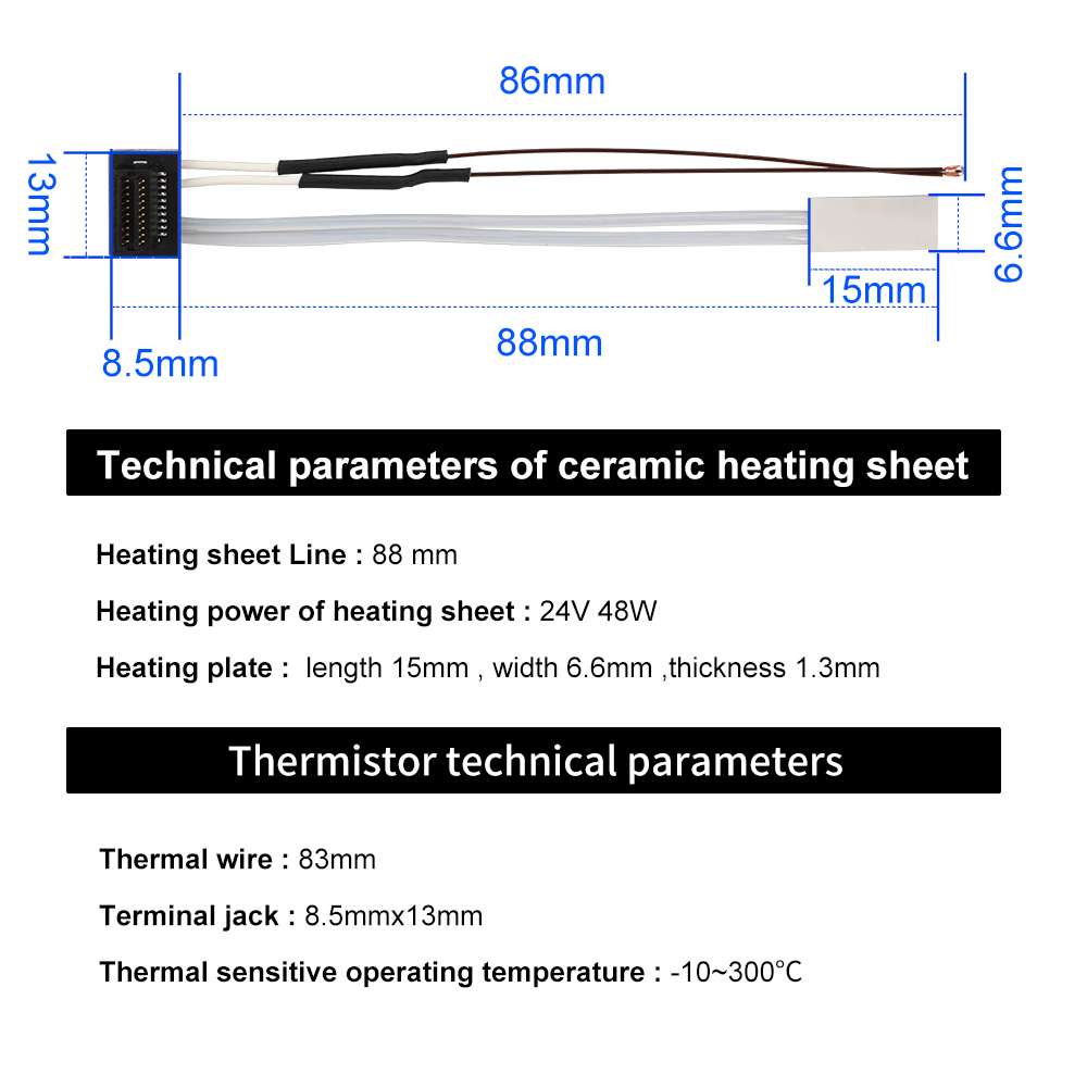 For Bambu Lab P1S P1P Thermist - Ceramic Heat Emitter recensione e prezzo
