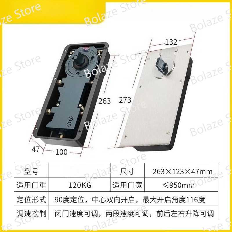 Glass Door Floor Spring 220B 1 - Glass Door Hinge recensione e prezzo